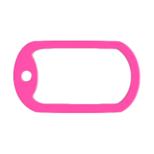 Silenciador rosa para chapa militar